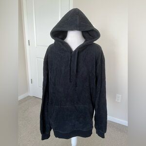 NWT Dakine Mens Aspresurf Quickdry Toweling Hoodie in Black Size Large